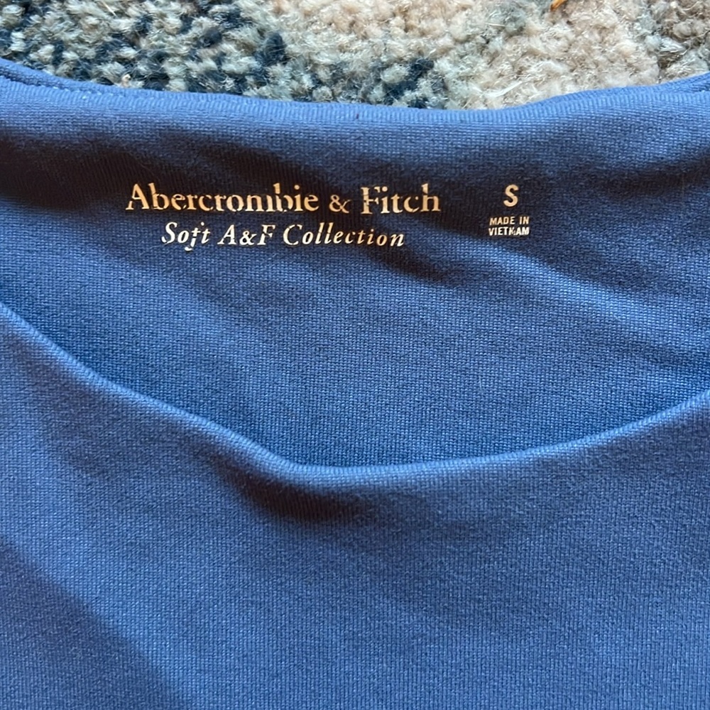 Abercrombie & fitch Soft AF Collection Blue Sleeveless Tank Bodysuit Size Small - Picture 3 of 4